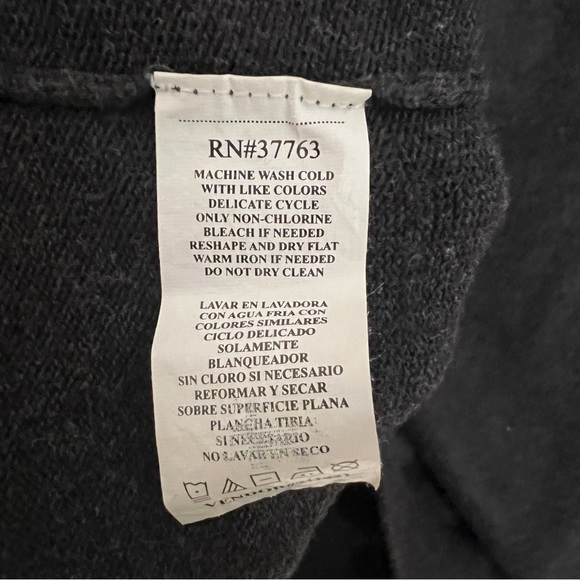 Perry Ellis charcoal grey purple black argyle design cotton sweater XL - Picture 4 of 4